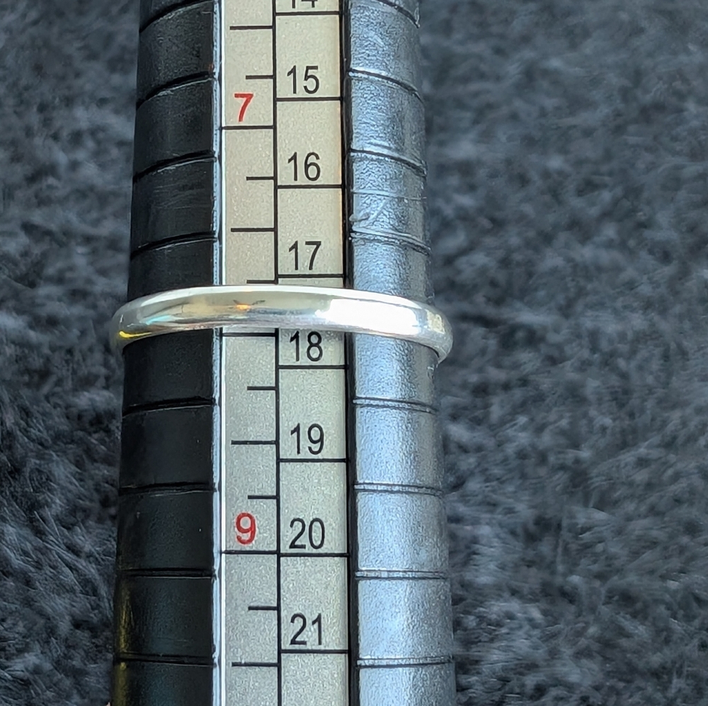 Solid Sterling Turquoise Colored Gemstone Ring 8 - image 8